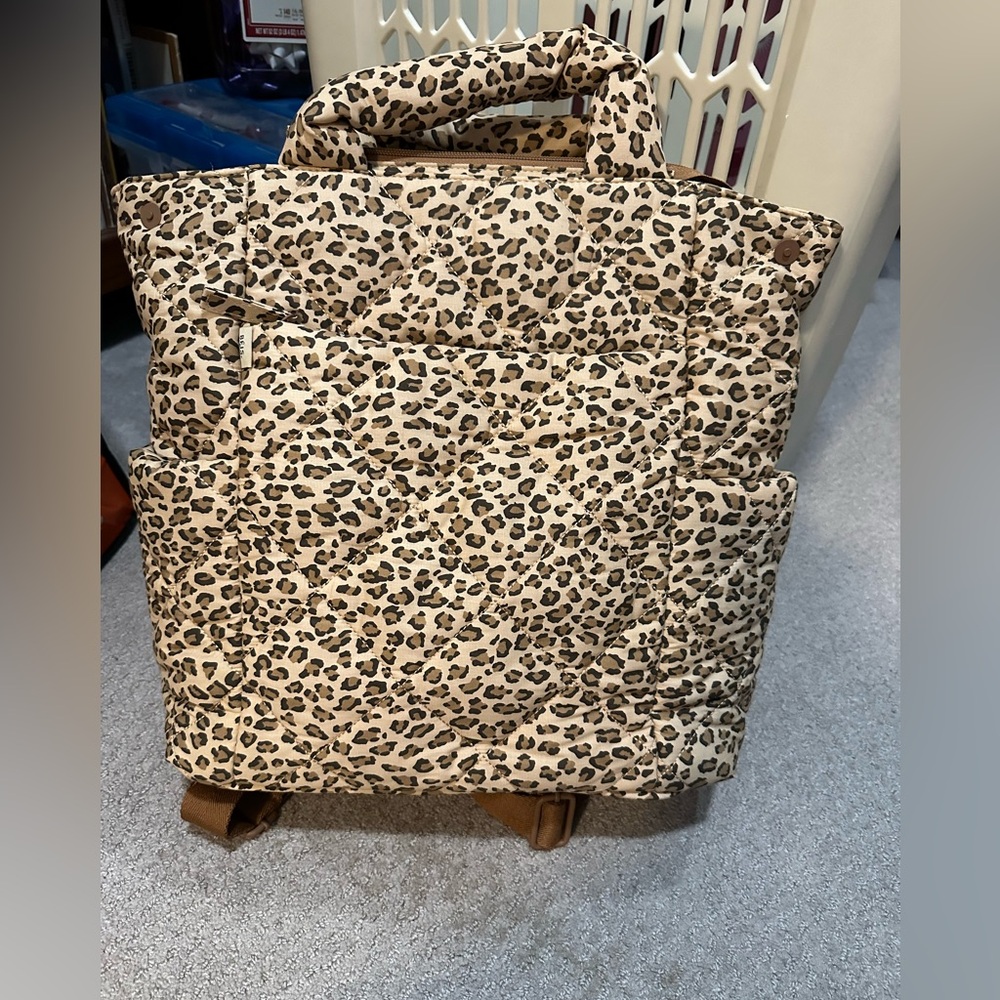 Beis leopard diaper bag